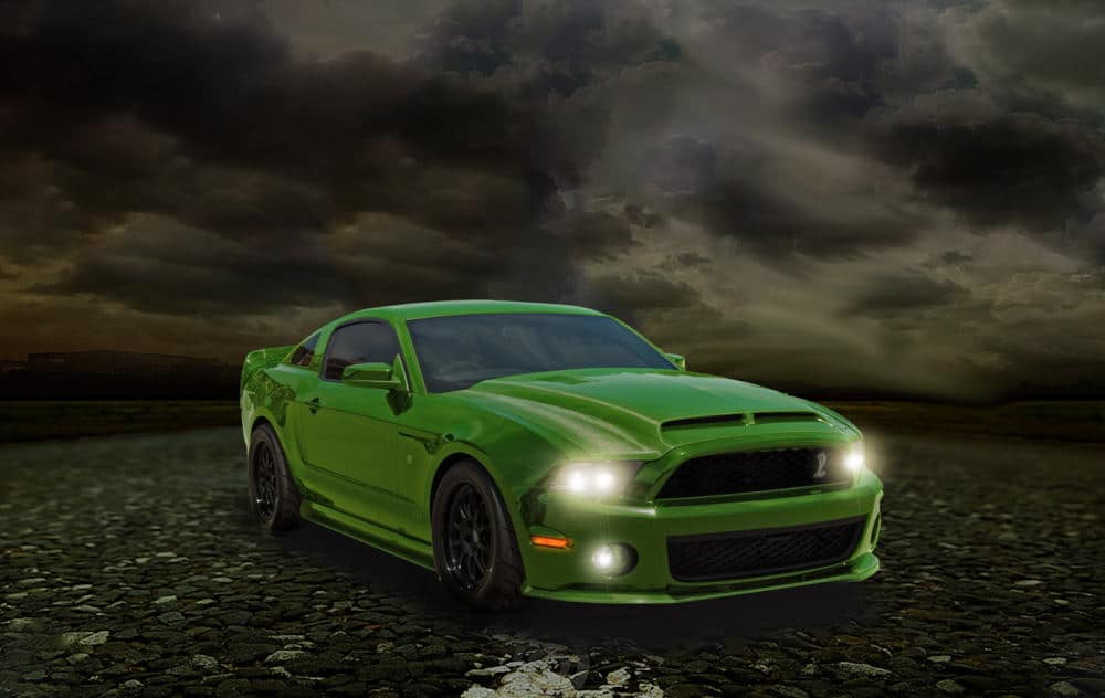 Product Photography of the stylish Mustang