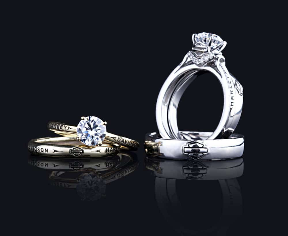 Product Photography of reflective jewelry