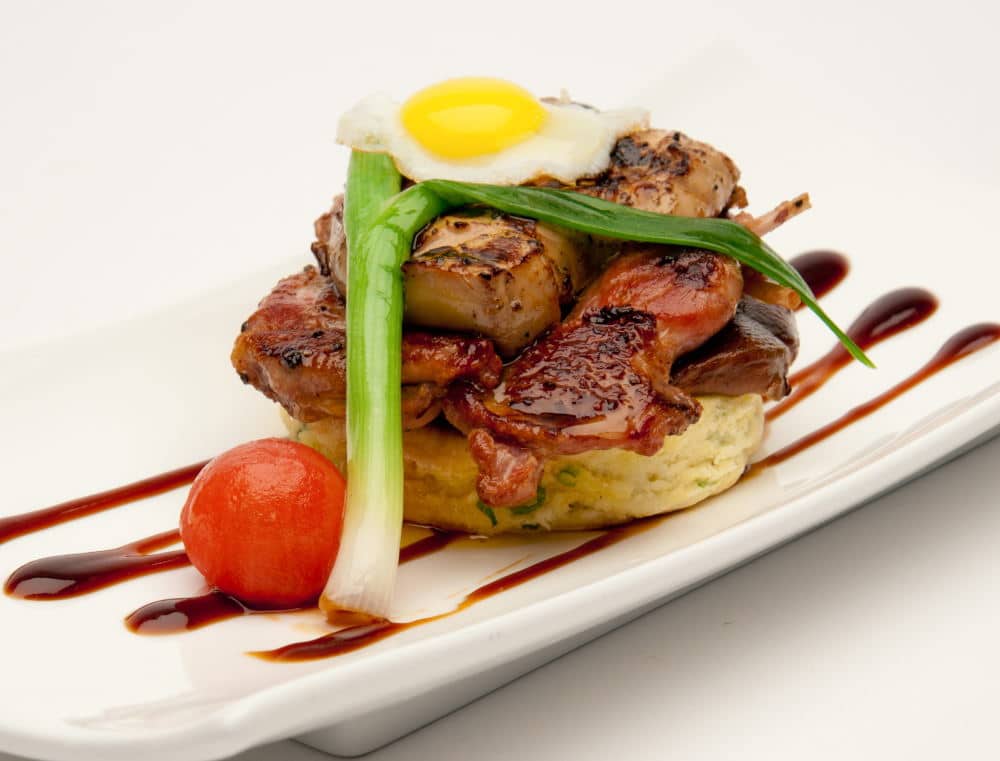 Food Photography an elegant breakfast plate