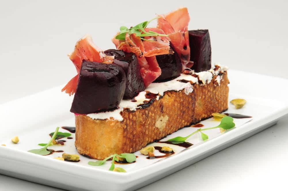 Food Photography of delicious beat presentation plate