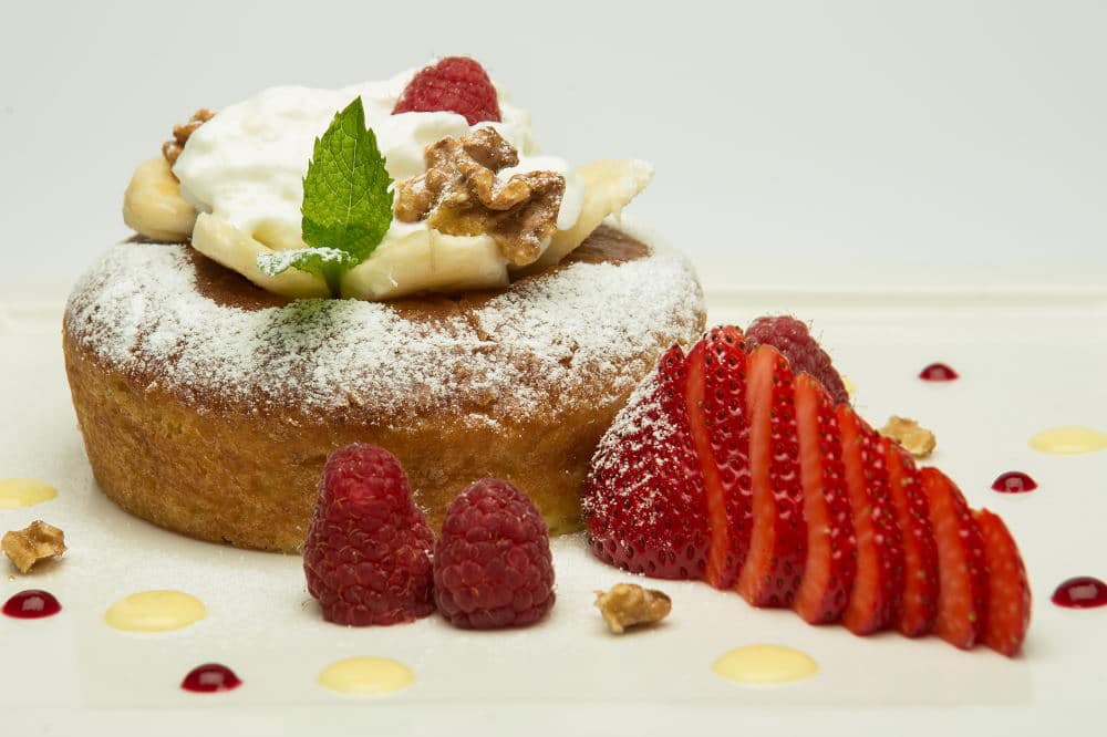 Food Photography of a colorful presentation of dessert plate