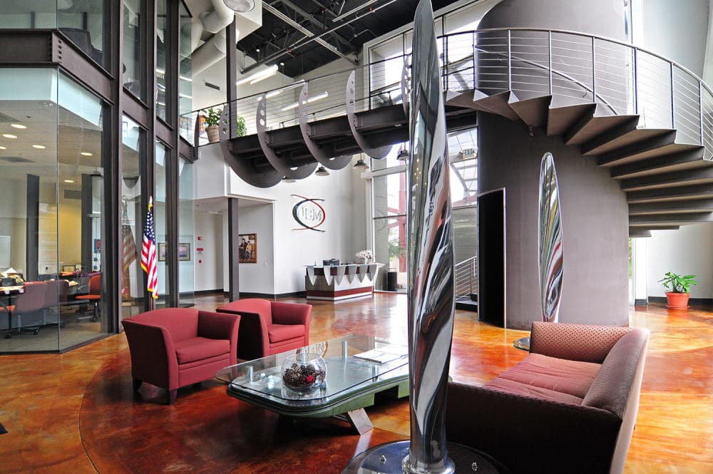 Interior Photography reception of a aerospace company in Ontario