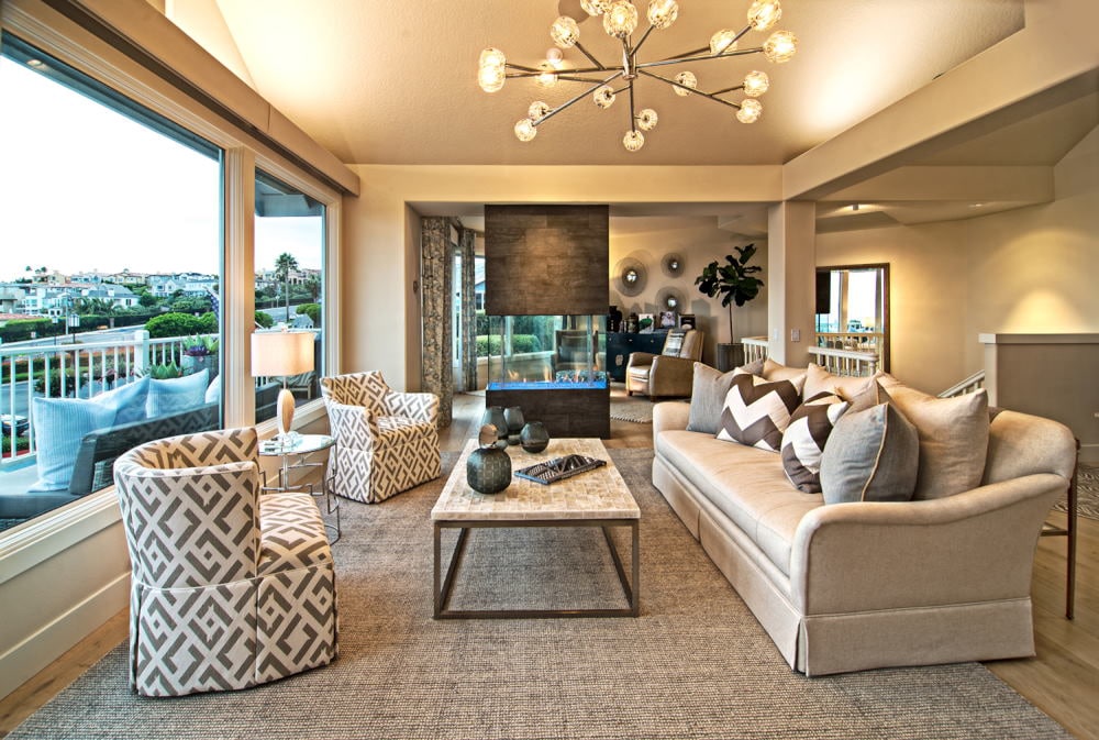 living room with a view Interior Photography in Dana Point