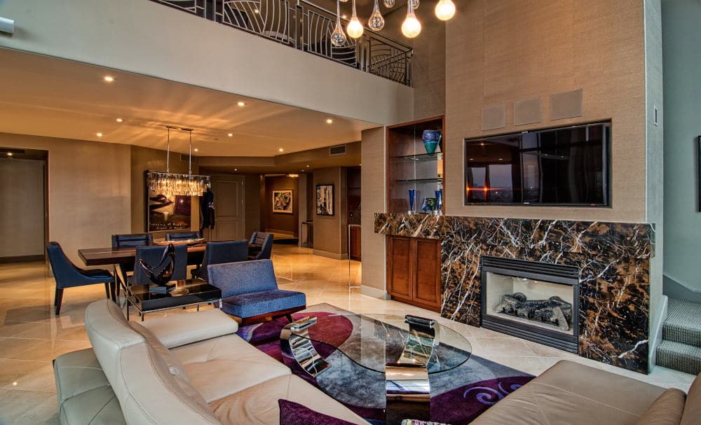 Interior Photography of a Penthouse living room