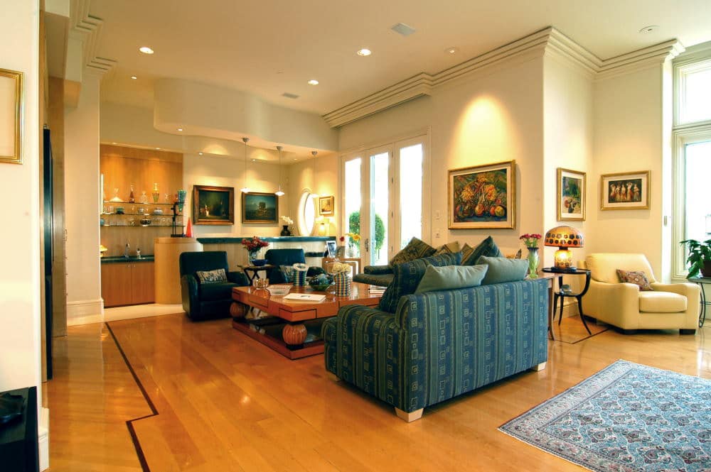 Interior Photography well designed tv room