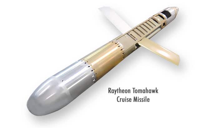 Industrial Photography of the Tomahawk missile