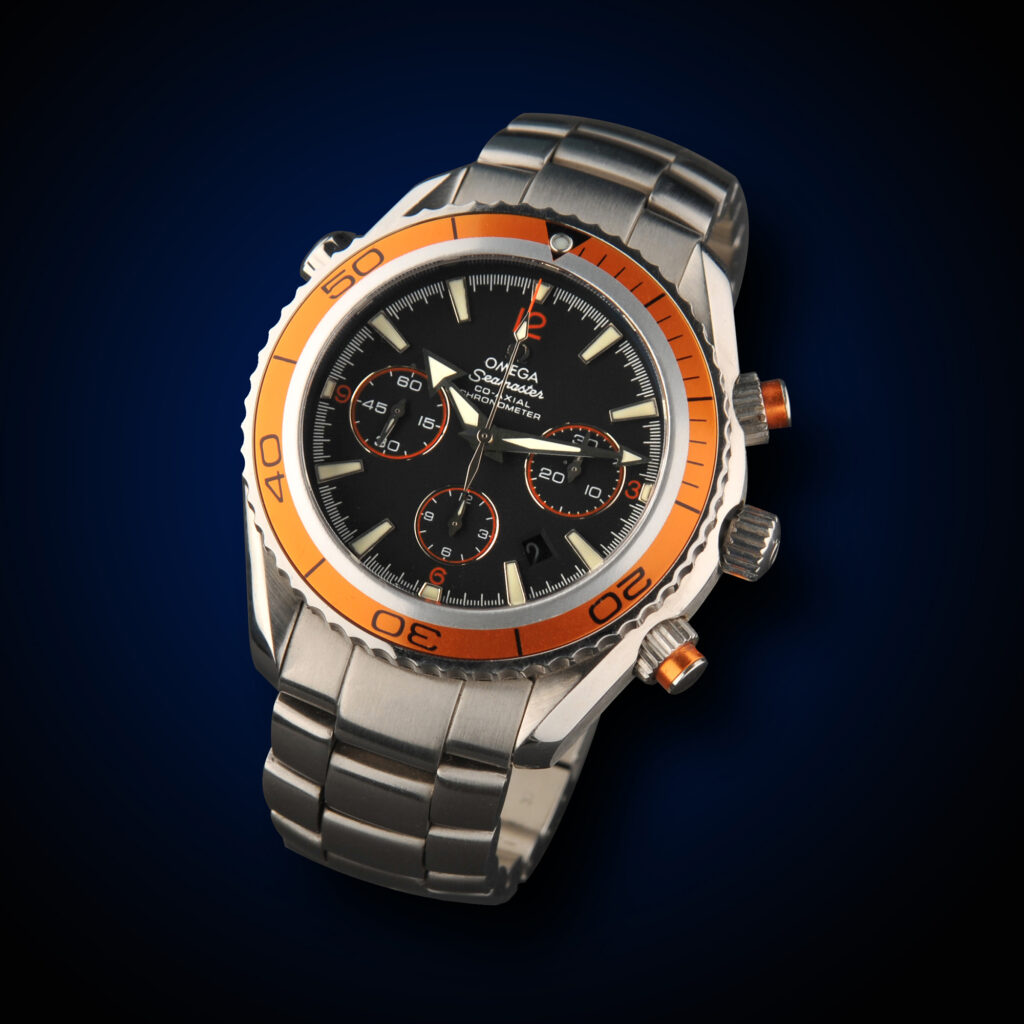 omega seamaster planet ocean chronograph watch los angeles